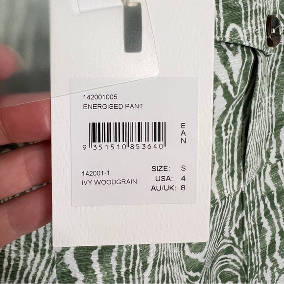 Anthropologie C/Meo Collective Energised Arbor Wide Leg Pants in Ivy Woodgrain - Picture 12 of 16